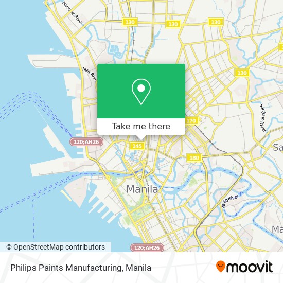 Philips Paints Manufacturing map