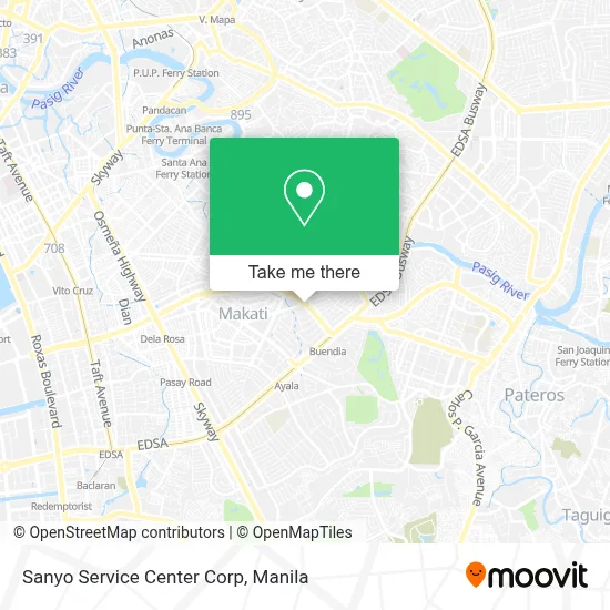 Sanyo Service Center Corp map