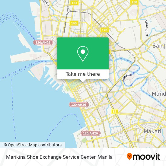 Marikina Shoe Exchange Service Center map