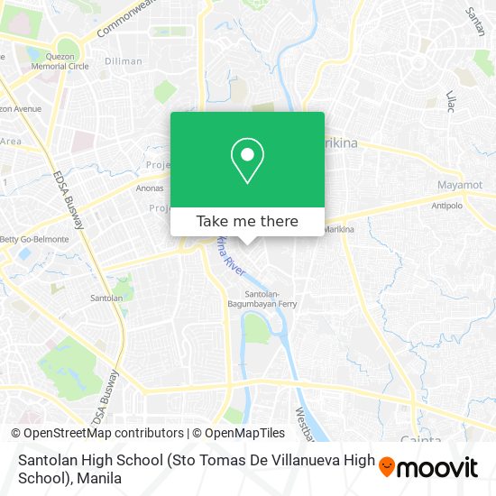 Santolan High School (Sto Tomas De Villanueva High School) map