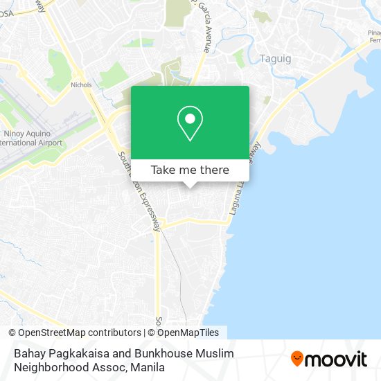 Bahay Pagkakaisa and Bunkhouse Muslim Neighborhood Assoc map