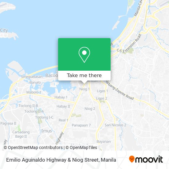 Emilio Aguinaldo Highway & Niog Street map