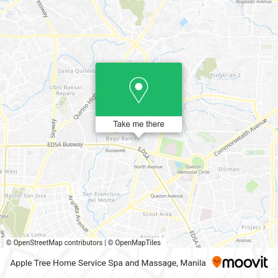 Apple Tree Home Service Spa and Massage map