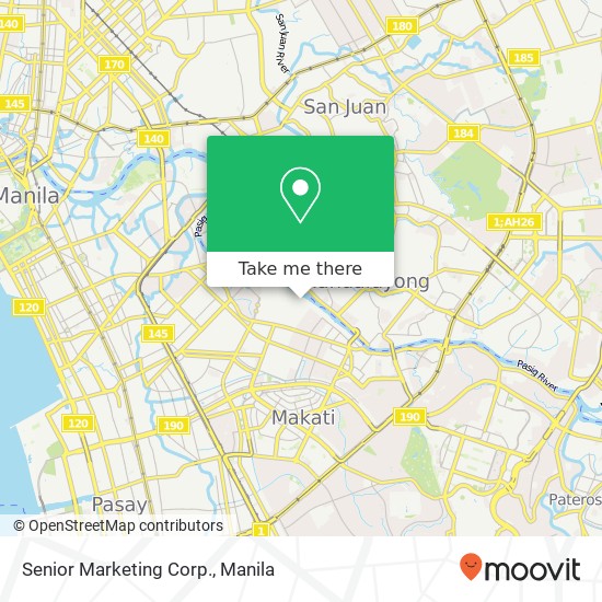Senior Marketing Corp. map