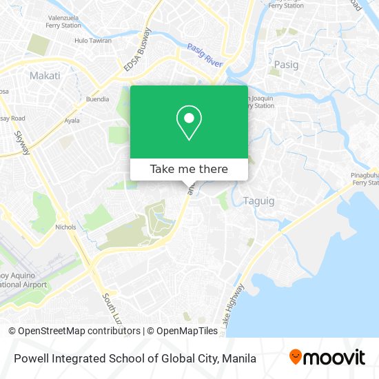 Powell Integrated School of Global City map