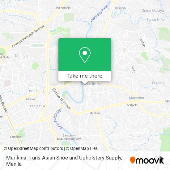 Marikina Trans-Asian Shoe and Upholstery Supply map