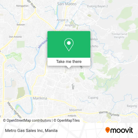 Metro Gas Sales Inc map