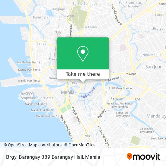 Brgy. Barangay 389 Barangay Hall map