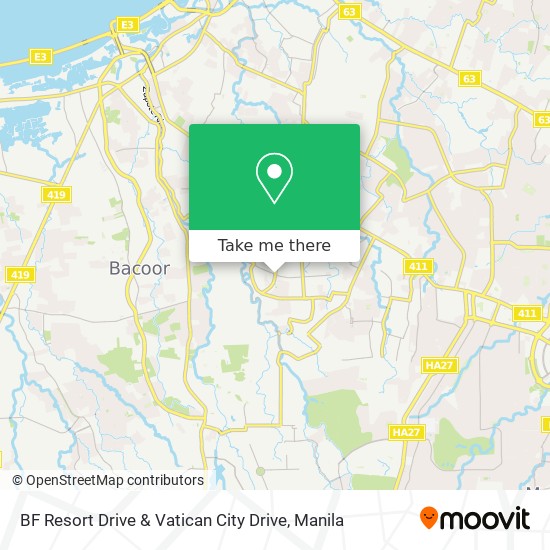 BF Resort Drive & Vatican City Drive map