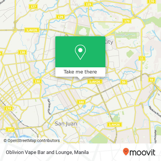 Oblivion Vape Bar and Lounge map