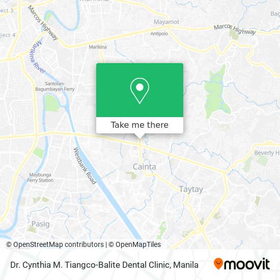 Dr. Cynthia M. Tiangco-Balite Dental Clinic map
