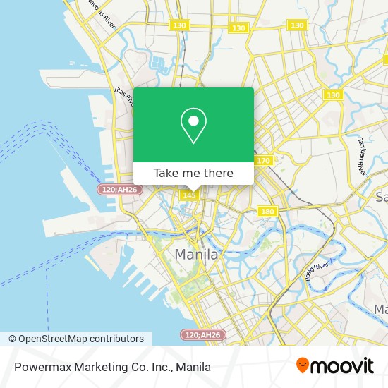 Powermax Marketing Co. Inc. map