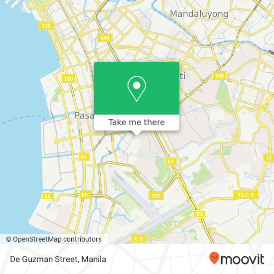 De Guzman Street map