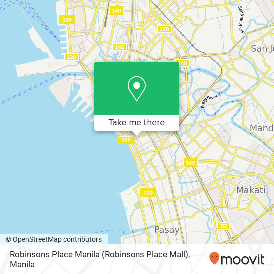 Robinsons Place Manila (Robinsons Place Mall) map
