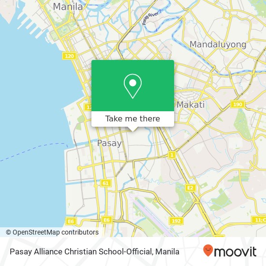 Pasay Alliance Christian School-Official map