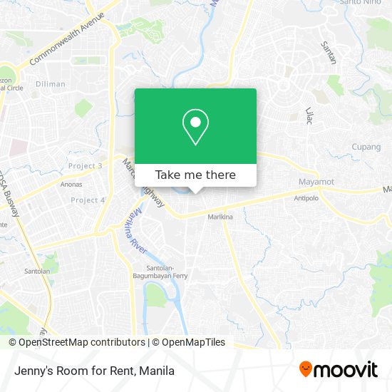 Jenny's Room for Rent map