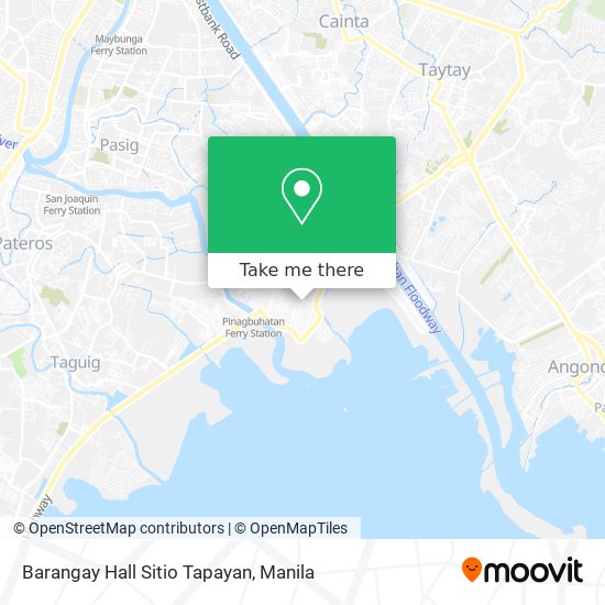 Barangay Hall Sitio Tapayan map