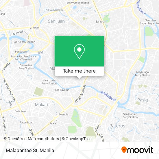 Malapantao St map