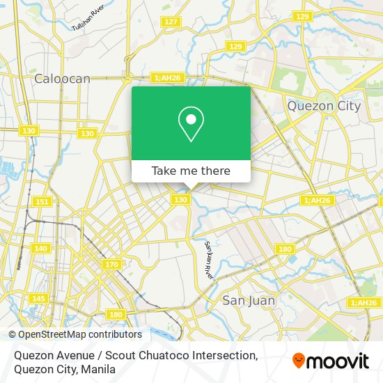 Quezon Avenue / Scout Chuatoco Intersection, Quezon City map