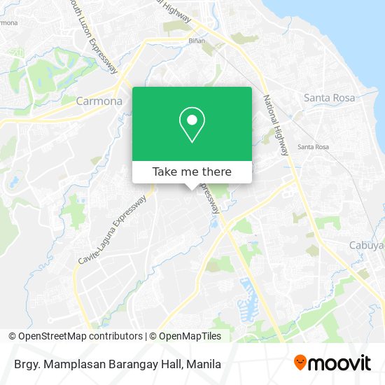 Brgy. Mamplasan Barangay Hall map
