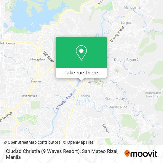 Ciudad Christia (9 Waves Resort), San Mateo Rizal map