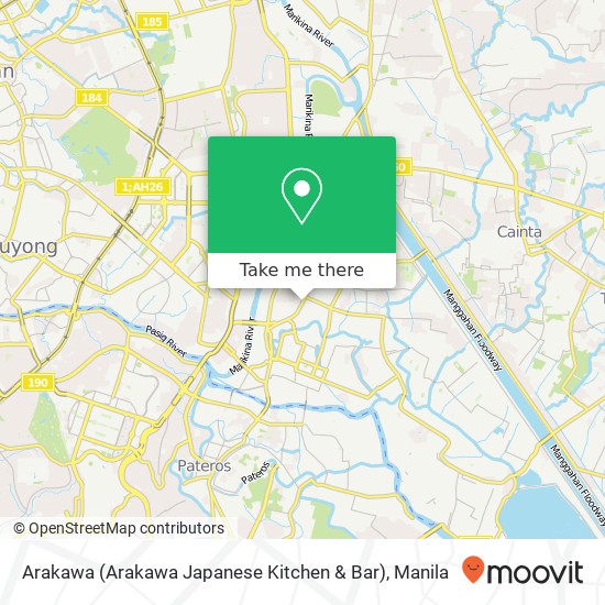 Arakawa (Arakawa Japanese Kitchen & Bar) map