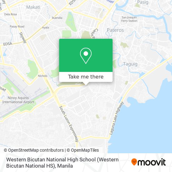 Western Bicutan National High School (Western Bicutan National HS) map