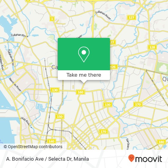 A. Bonifacio Ave / Selecta Dr map