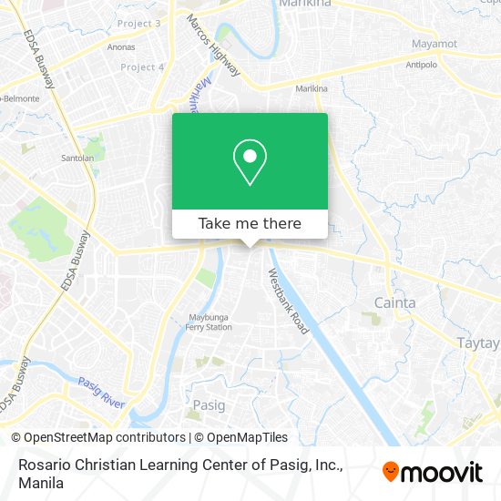 Rosario Christian Learning Center of Pasig, Inc. map