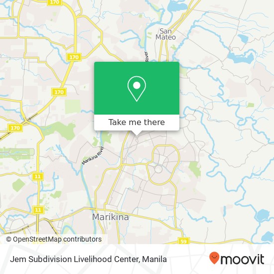 Jem Subdivision Livelihood Center map