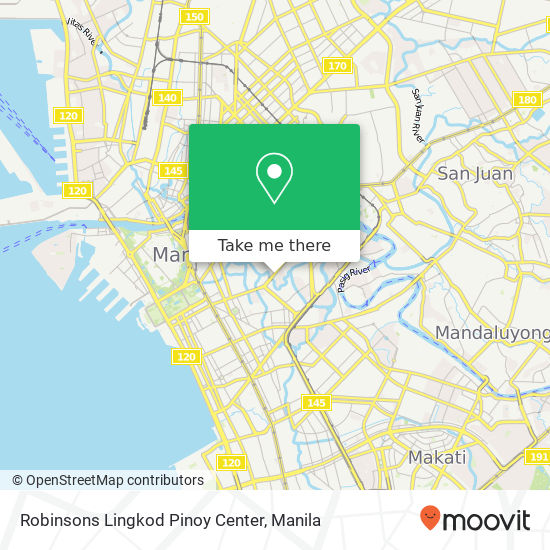 Robinsons Lingkod Pinoy Center map