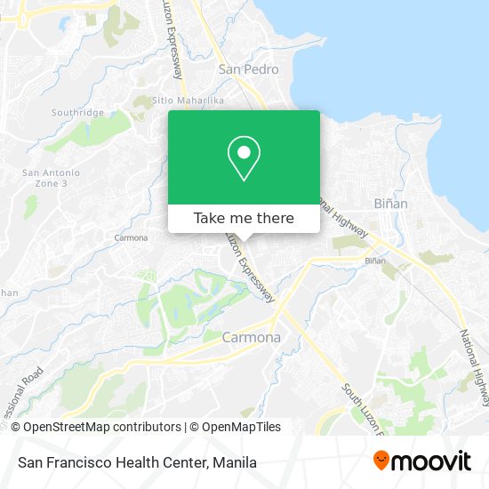 San Francisco Health Center map