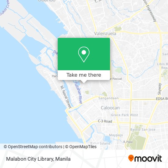 Malabon City Library map