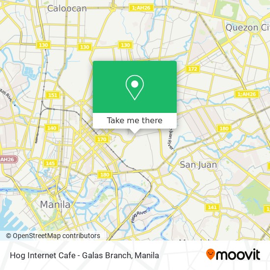 Hog Internet Cafe - Galas Branch map