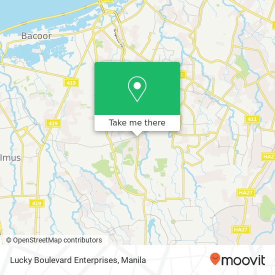 Lucky Boulevard Enterprises map