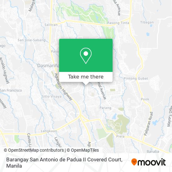 Barangay San Antonio de Padua II Covered Court map