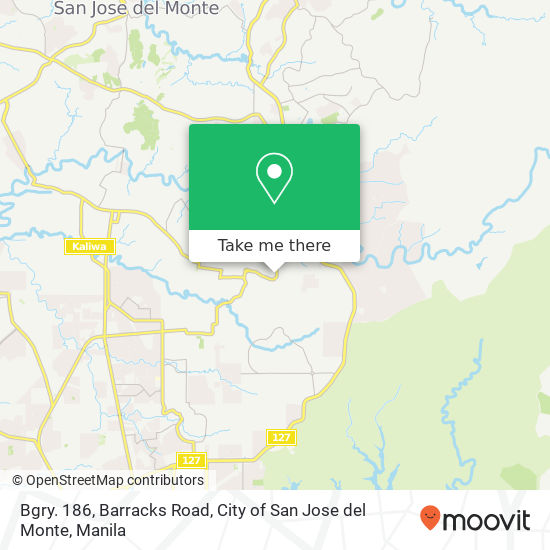 Bgry. 186, Barracks Road, City of San Jose del Monte map