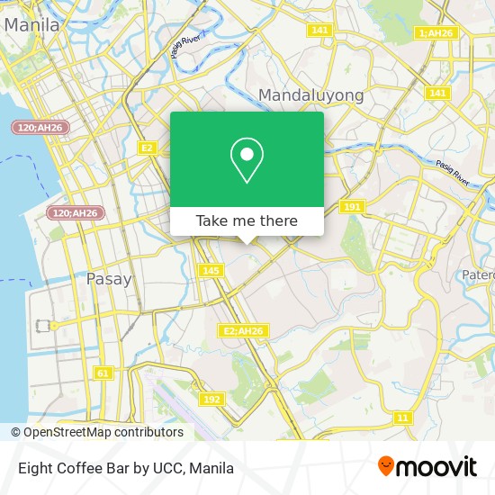 Eight Coffee Bar by UCC map
