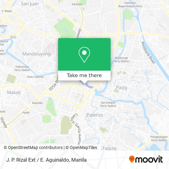 J. P. Rizal Ext / E. Aguinaldo map