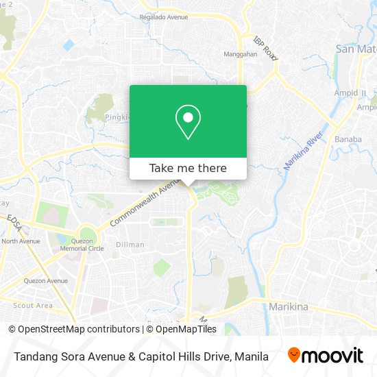 Tandang Sora Avenue & Capitol Hills Drive map