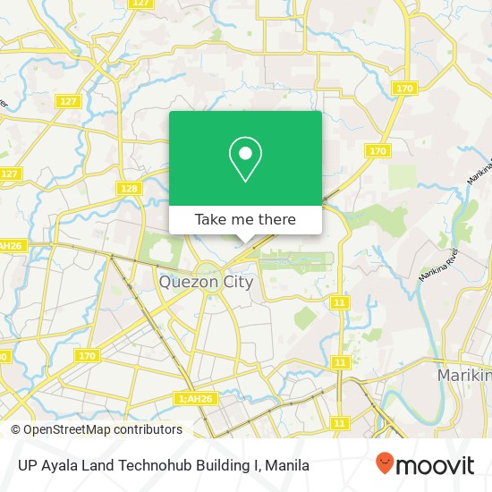 UP Ayala Land Technohub Building I map