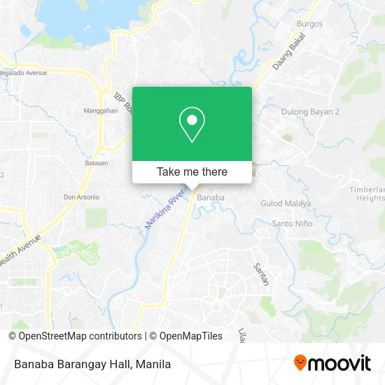 Banaba Barangay Hall map
