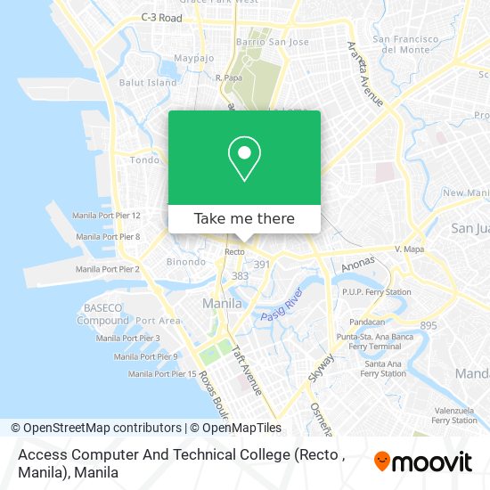 Access Computer And Technical College (Recto , Manila) map