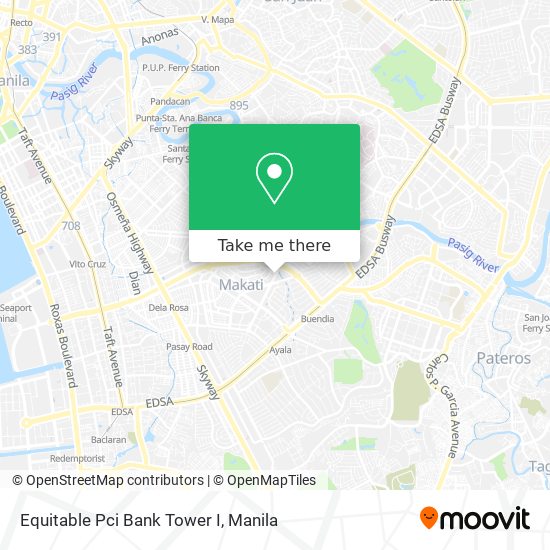 Equitable Pci Bank Tower I map