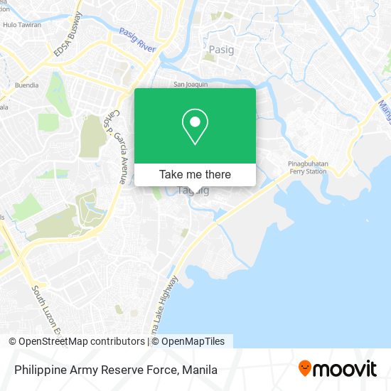 Philippine Army Reserve Force map