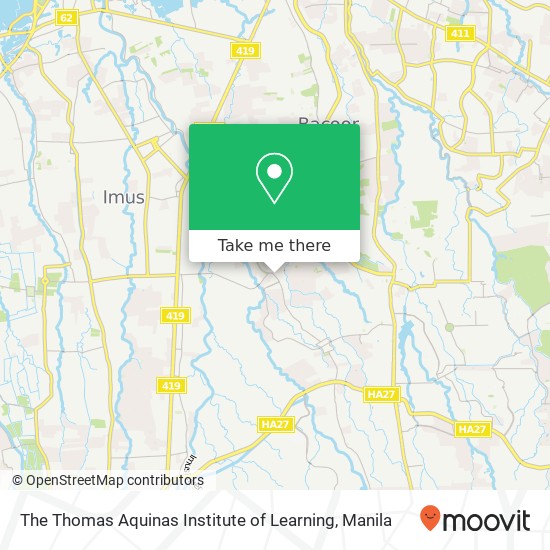 The Thomas Aquinas Institute of Learning map