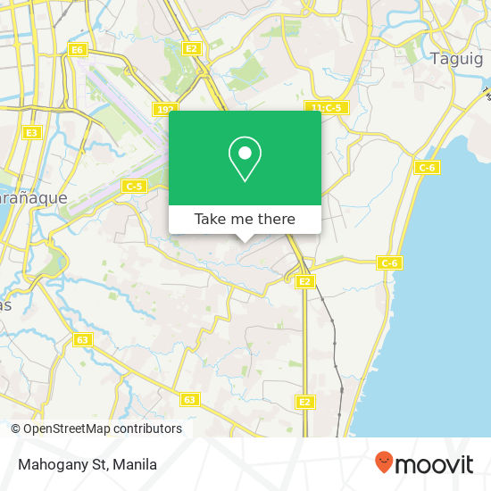 Mahogany St map