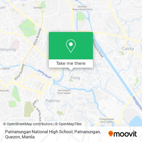 Patnanungan National High School, Patnanungan, Quezon map