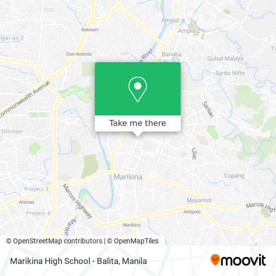 Marikina High School - Balita map