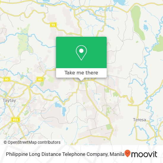 Philippine Long Distance Telephone Company map
